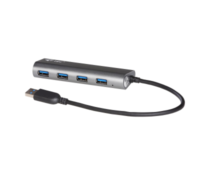 Hub USB i-tec USB 3.0 Metal Charging HUB 4x USB 3.0 28cm z zasilaczem 1,2m